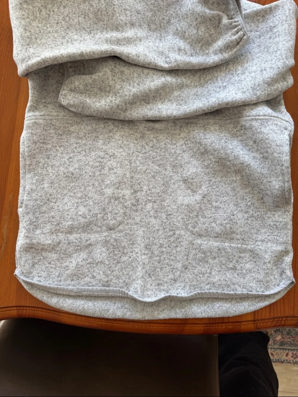 Old Navy Kids Half-Zip Pullover Sweater in Light Gray Heather